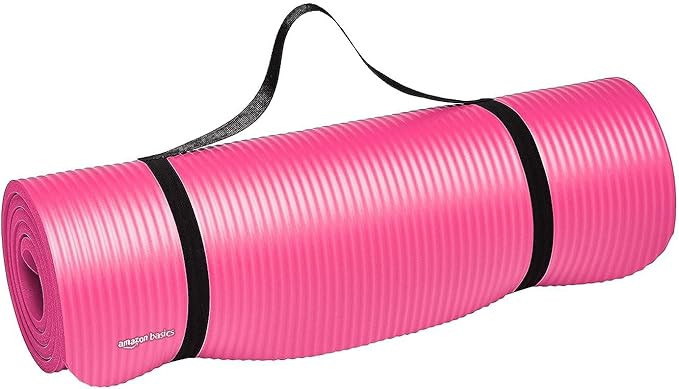 Amazon Basics 1/2-Inch Extra Thick Exercise Yoga Mat | Amazon (US)
