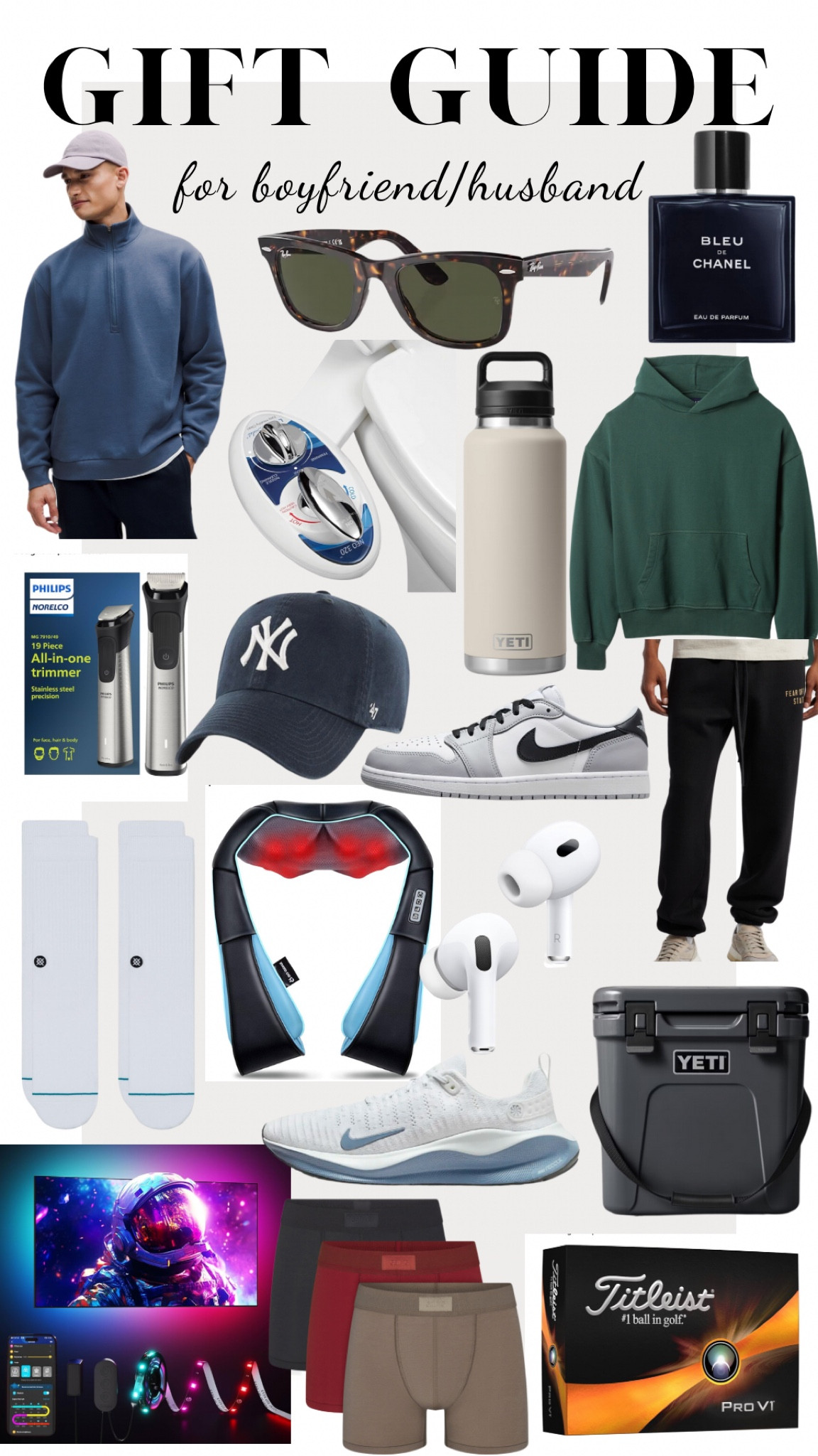 Gift guide ideas for your boyfriend/husband! 

#LTKHoliday #LTKMens #LTKGiftGuide