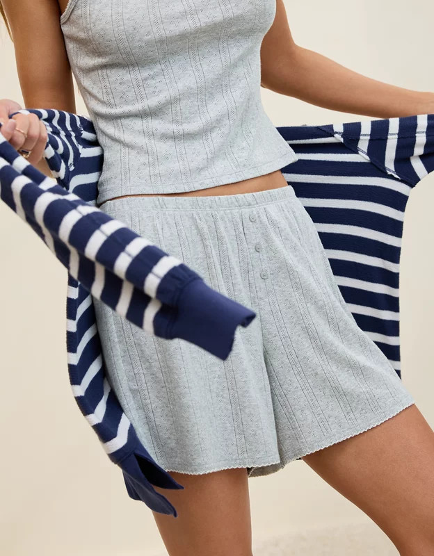 Aerie Off-Duty Pointelle Boxer | Aerie