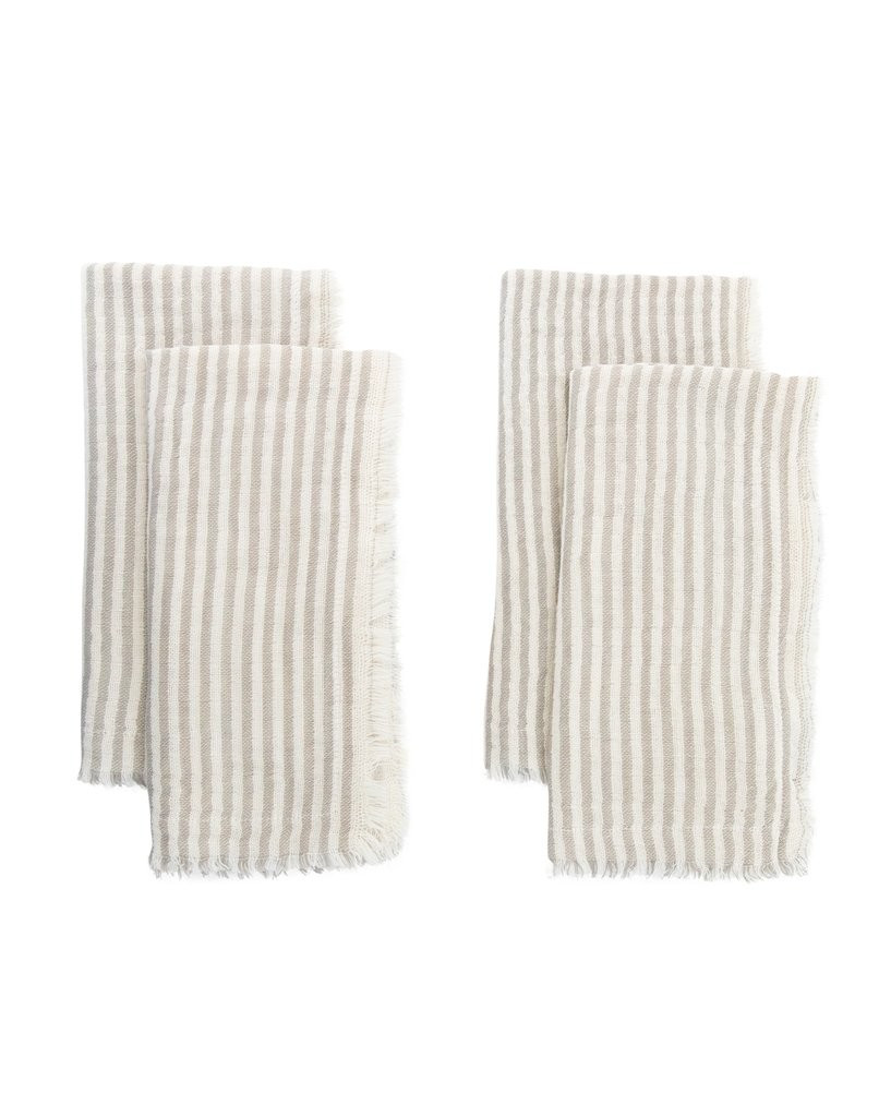 Striped Fringe Napkin (Set of 4) | McGee & Co.
