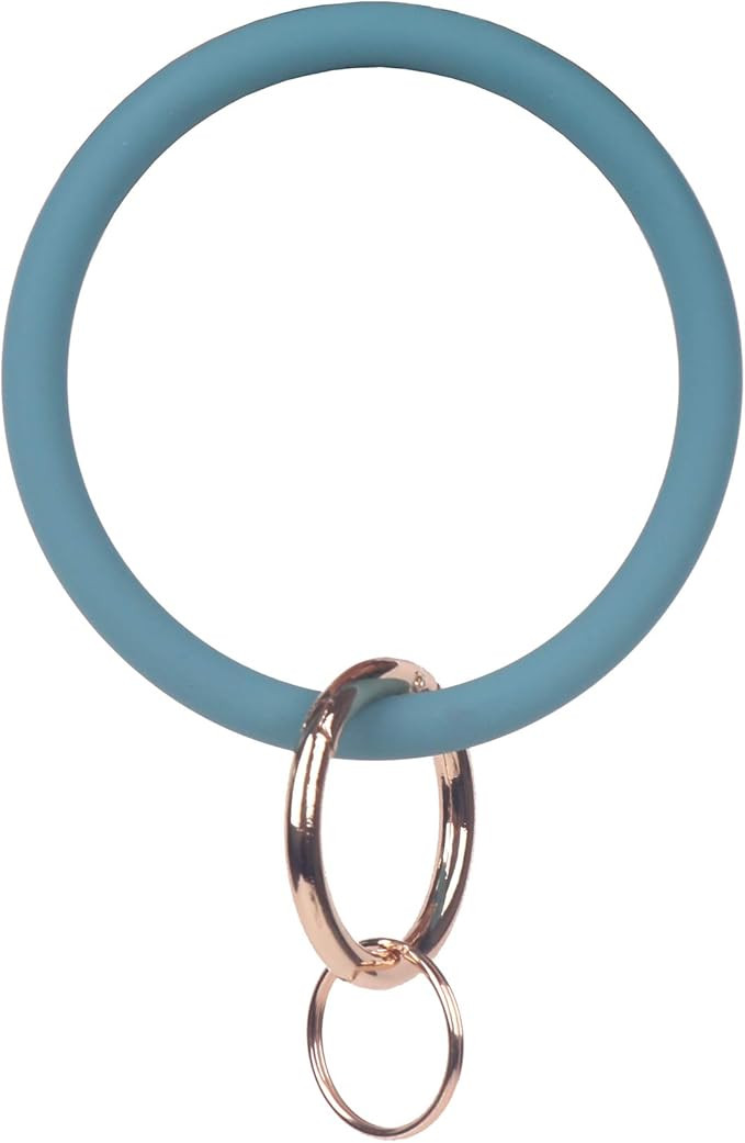 YAKA Silicone Wrist Keychain Circle Bracelet Rubber Bangle Round Keyring Holder | Amazon (US)