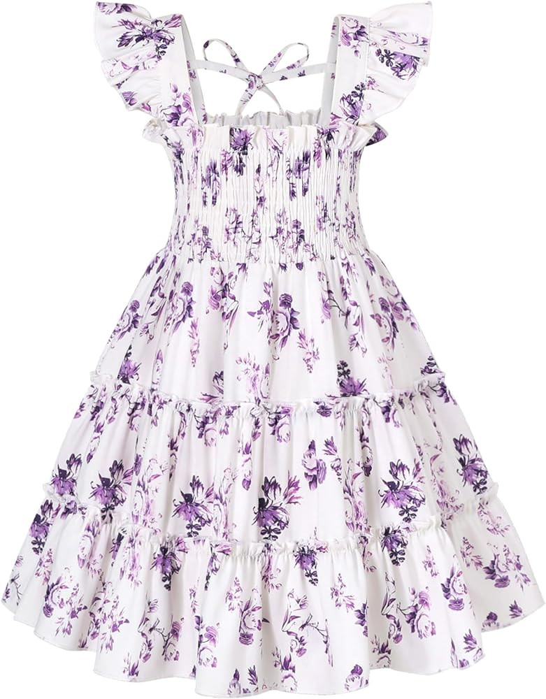 YOUNGER TREE Toddler Girl Dress Kids Sleeveless Ruffle Dresses for Girls Summer Outfits Beach Sun... | Amazon (US)
