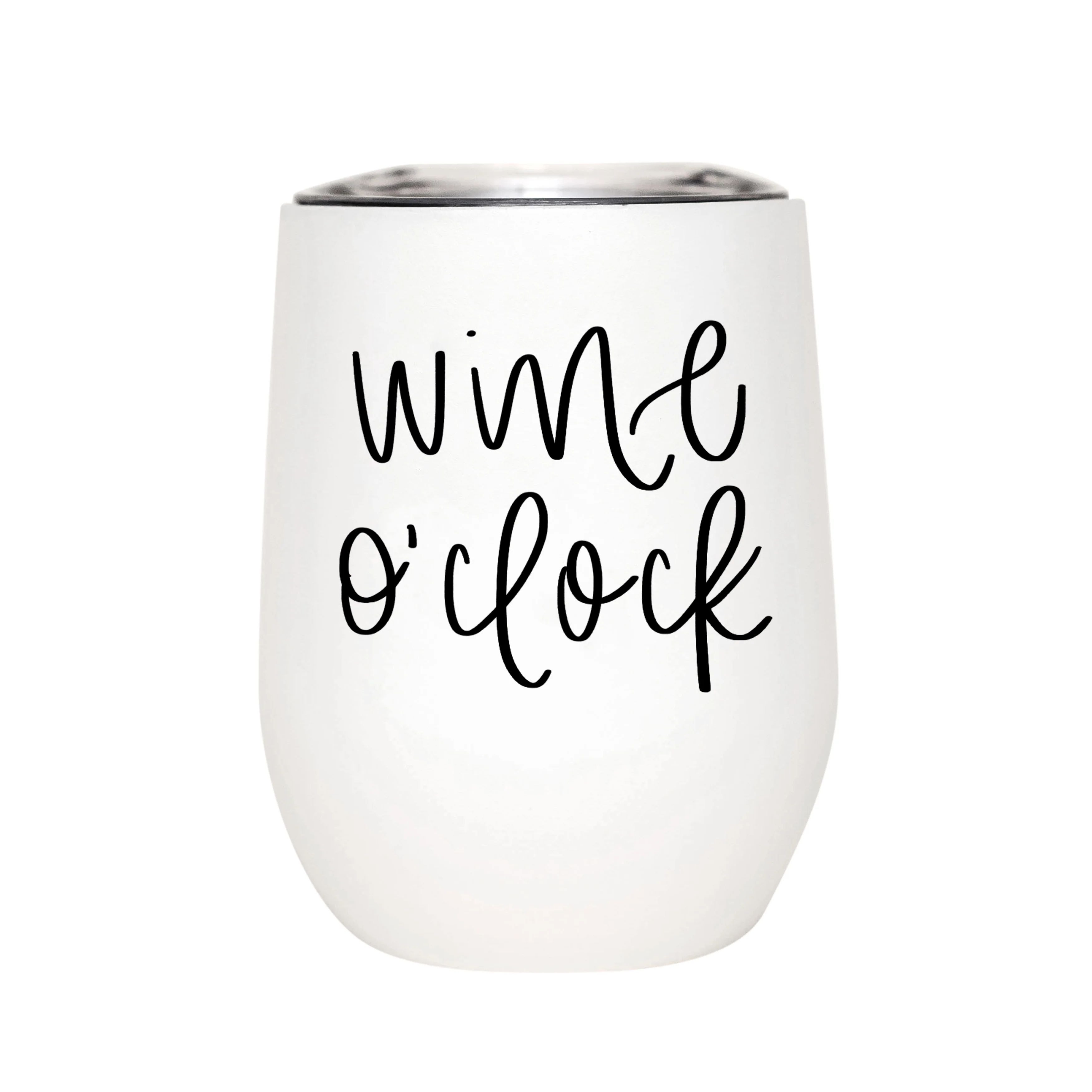 Wine O'Clock Metal Wine Tumbler | Sweet Water Decor, LLC