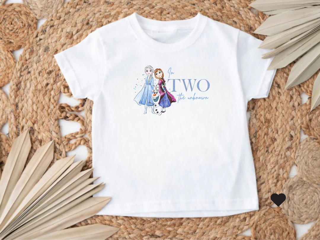 Frozen Birthday Shirt Elsa Birthday Party Frozen in Two the Unknown 2nd Birthday Second Party Int... | Etsy (US)