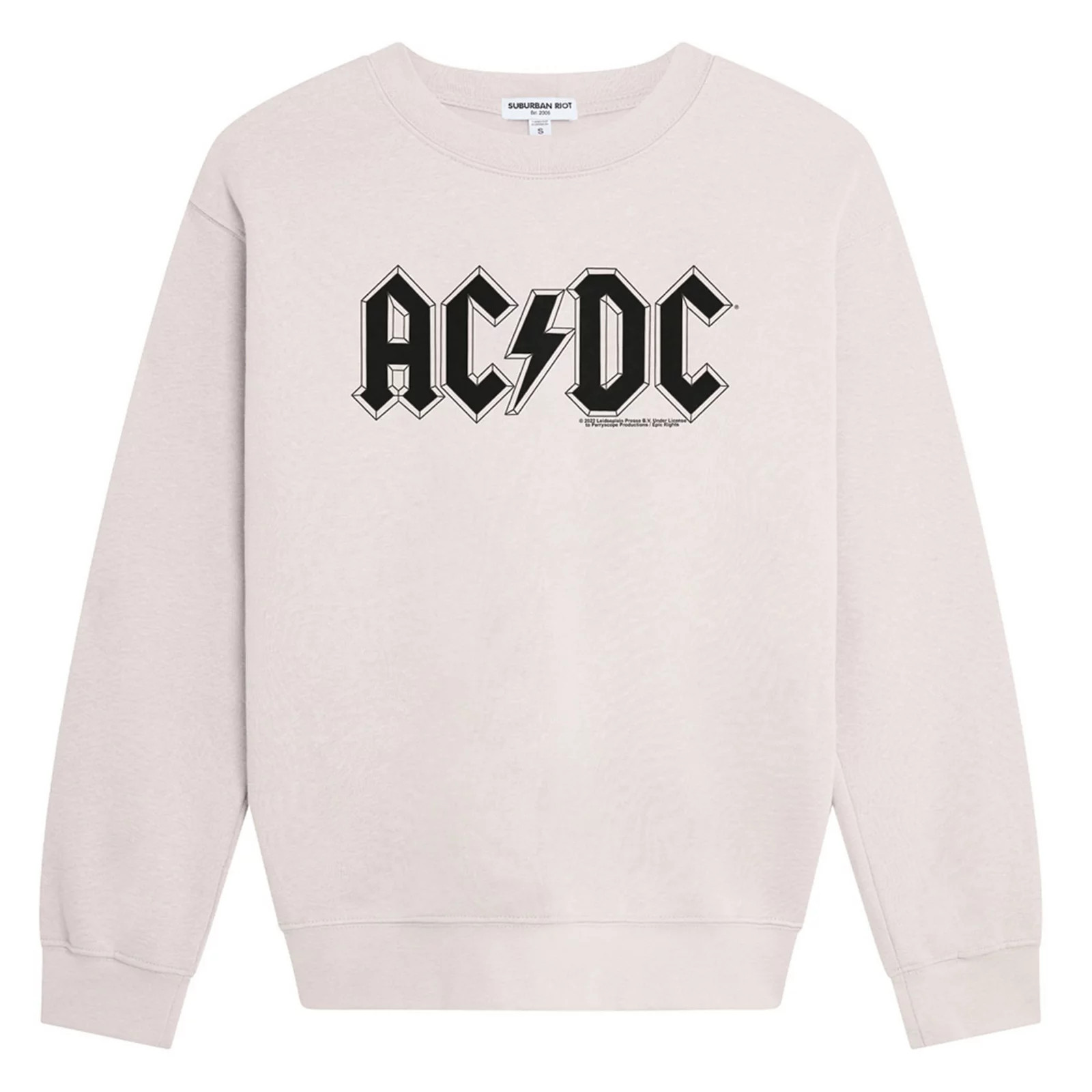 Juniors' AC/DC Graphic Sweatshirt, Girl's, Size: Medium, Beige | Kohl's