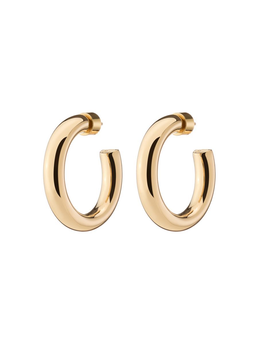 JENNIFER FISHER Samira 10K-Gold-Plated Mini Hoop Earrings | Saks Fifth Avenue