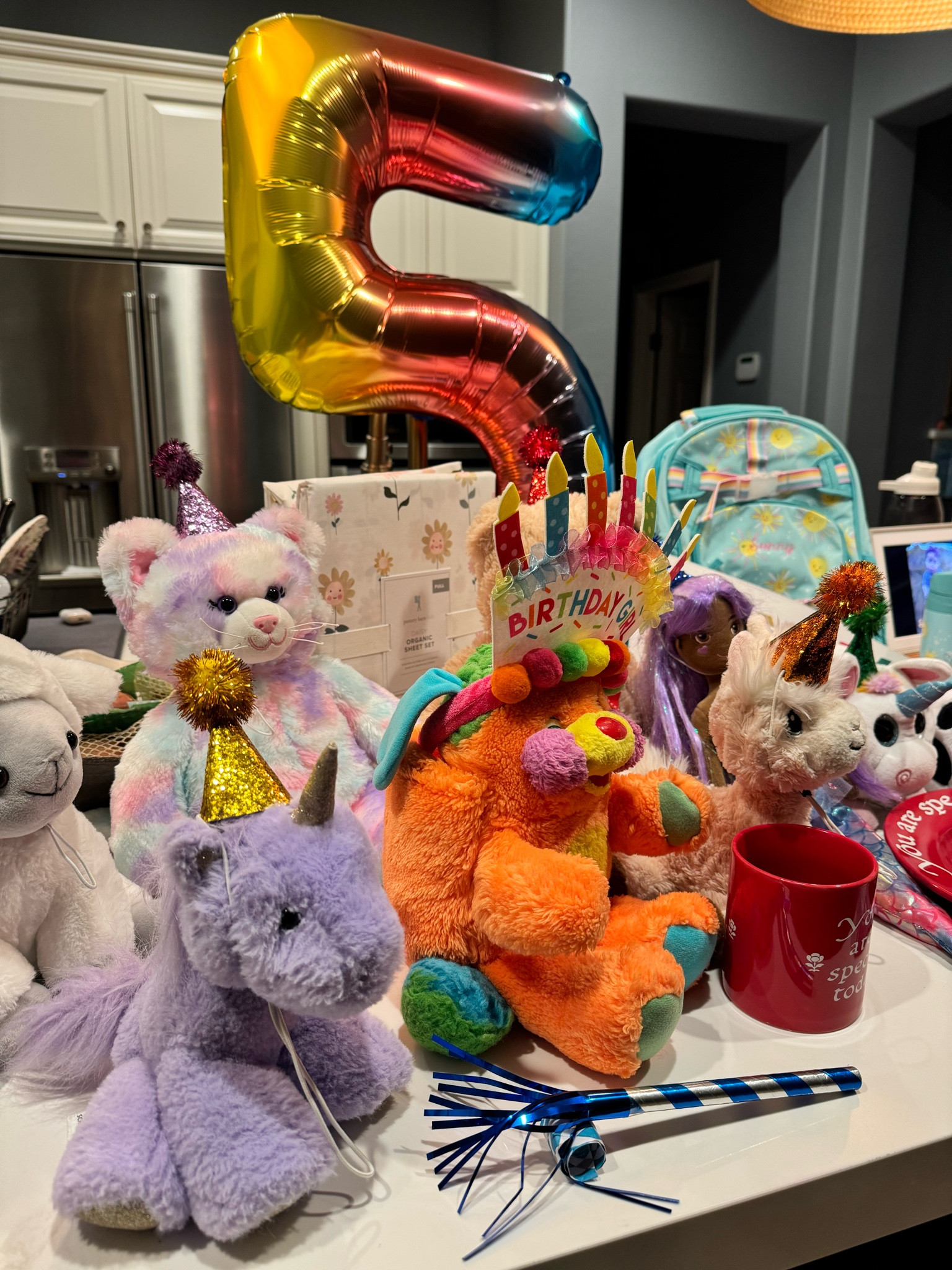 5th Birthday Stuffie Surprise!

How cute are these little birthday hats for stuffed animals?!? We put these on our daughter’s stuffies the night before her birthday and she was so excited when she saw them!

birthday hat | doll hat | stuffie hat | kids birthday | toddler birthday | birthday balloon | birthday presents | rainbow birthday | unicorn birthday | dog hat | cat hat

#LTKParties #LTKKids #LTKFamily