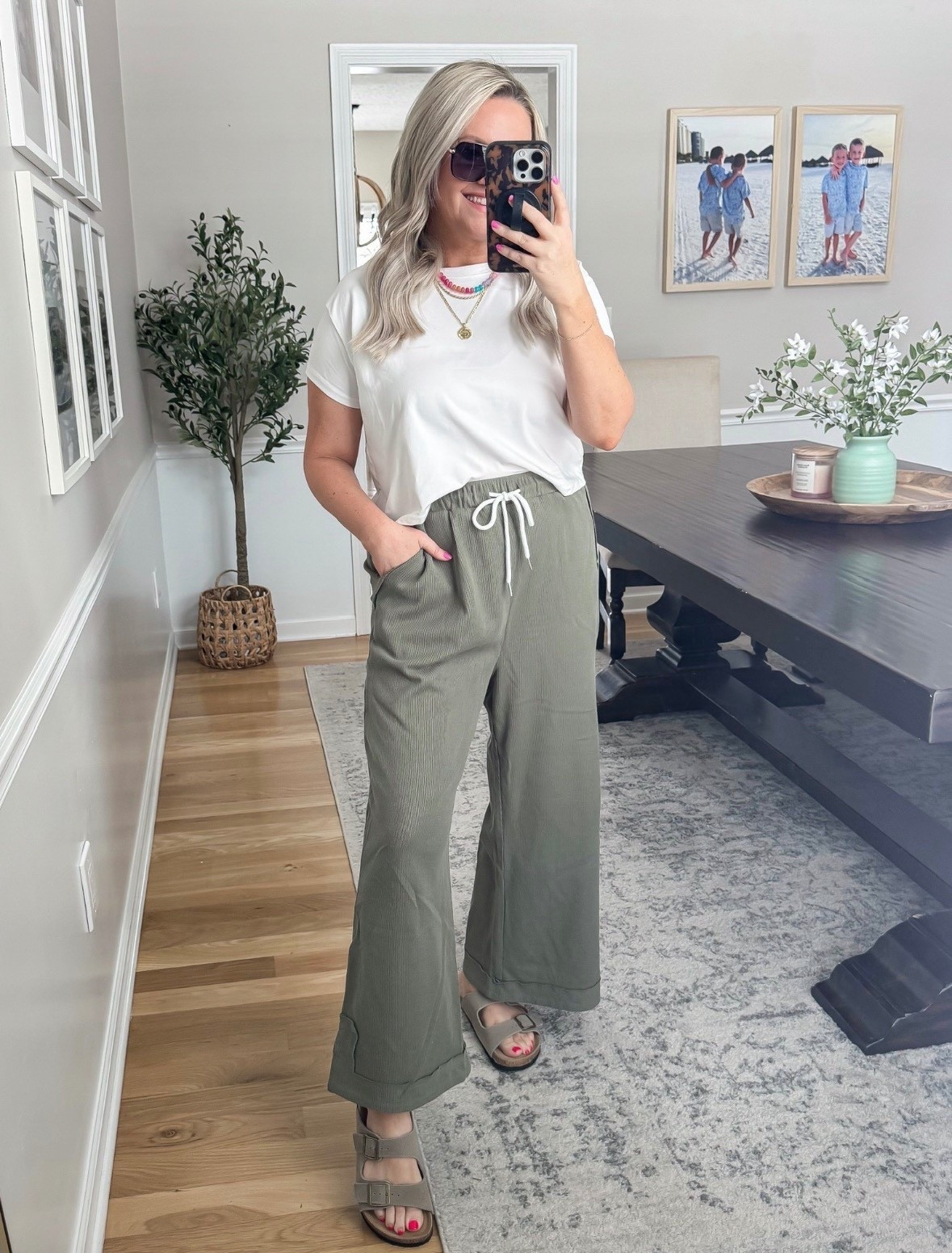 This is my kind of everyday outfit 🤍 The relaxed tee and flowy pants combo is so comfortable but still looks put together. Easy, effortless, and perfect for running around or just taking it slow.

casual outfit everyday style comfy outfit wide leg pants lounge style effortless outfit neutral outfit mom style relaxed fit easy outfit spring summer outfit casual chic lovelylifestyling 

#LTKSeasonal #LTKOver40 #LTKootd