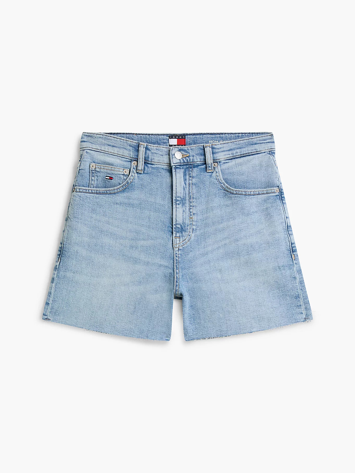 Mom Whiskered Denim Shorts | Blue | Tommy Hilfiger | Tommy Hilfiger UK