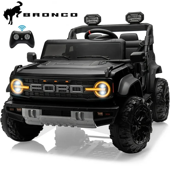 iYofe 24V 2 Seater Ford Bronco Raptor Powered Ride on Car with Remote Control, Bluetooth, Ages 3-... | Walmart (US)