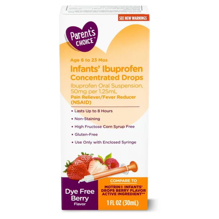 Equate Infants’ Drops, Ibuprofen Oral Suspension, 50 mg per 1.25 mL, Age 6 to 23 Months, 1 fl o... | Walmart (US)