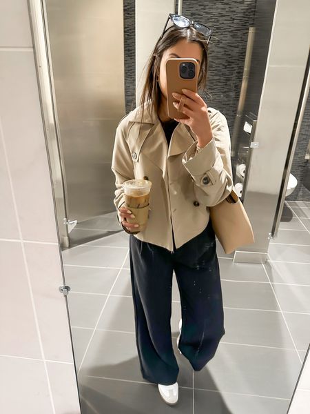 Happy Monday Morning!! 🤍✨ ready to crush this week and sooo grateful for the warmer temperatures this morning! ☀️🖤


Work outfit, petite work look, petite trousers, petite work pants, petite officewear, workwear, adidas sambas outfit, samba, cropped trench, cropped jacket, Abercrombie Sloan, amazon finds, smart casual, business casual, 9-5 outfit, wear to work, spring work outfit

#LTKworkwear #LTKshoecrush #LTKfindsunder100