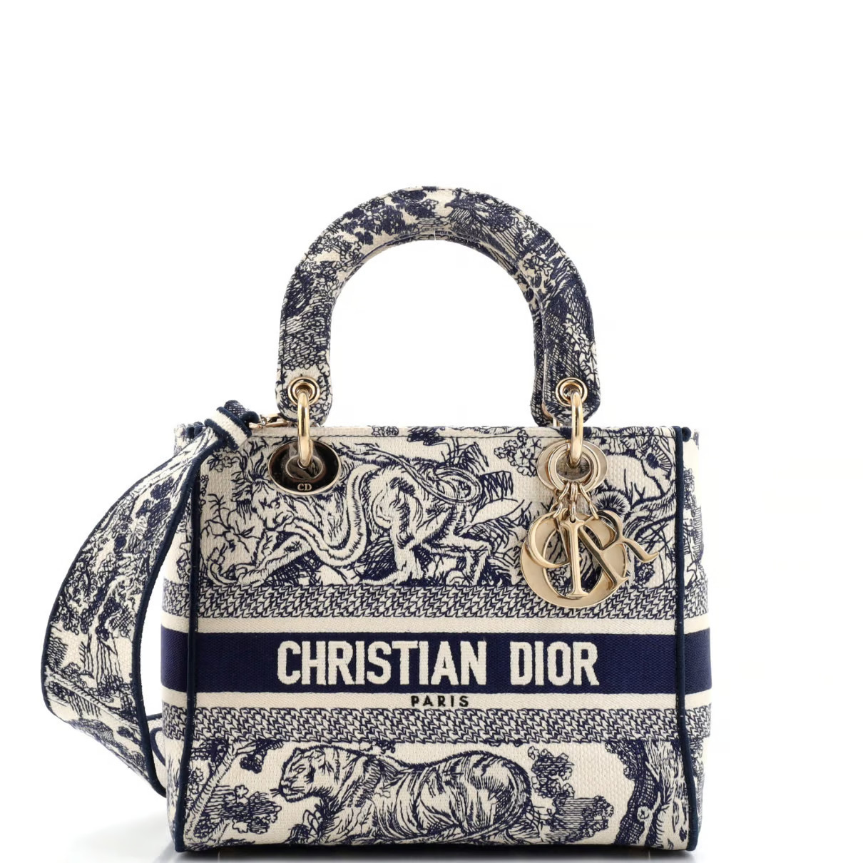 Christian Dior Lady D-Lite leather handbag | Vestiaire Collective (Global)