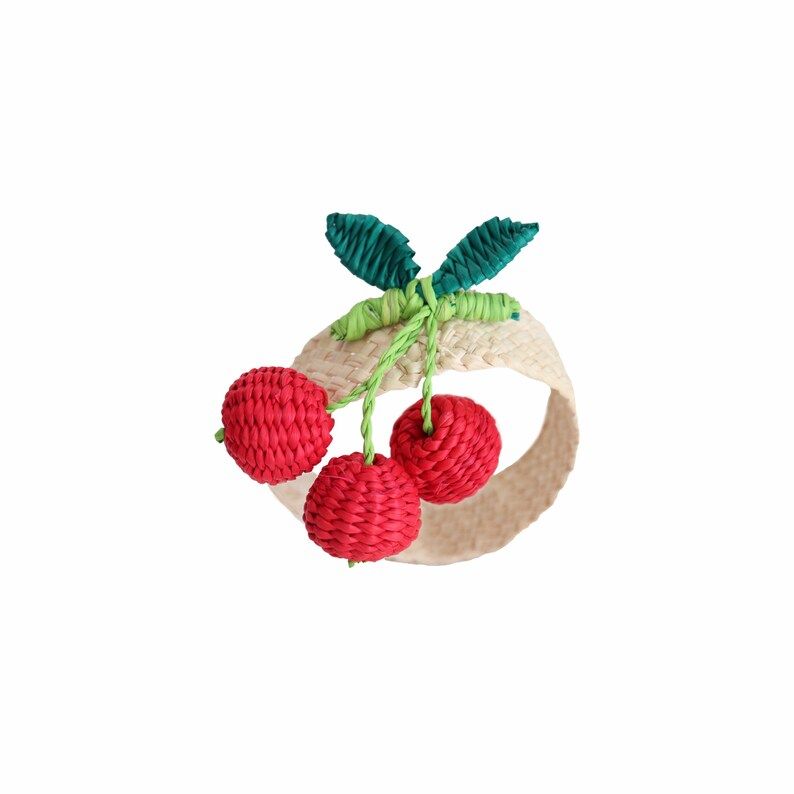 Iraca/straw napkin ring ref: Fruits | Etsy (US)