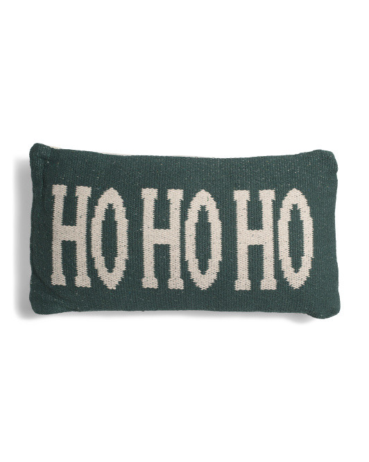 11x21 Ho Ho Ho Pillow | TJ Maxx