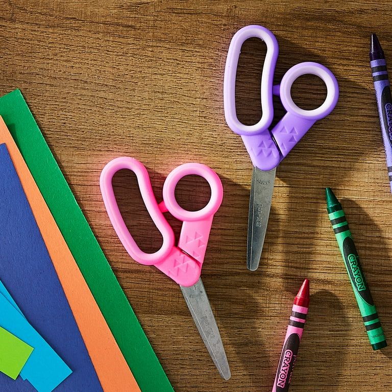 Pen+Gear 5" Blunt Kids Scissors 2 Pack, Pink and Purple | Walmart (US)