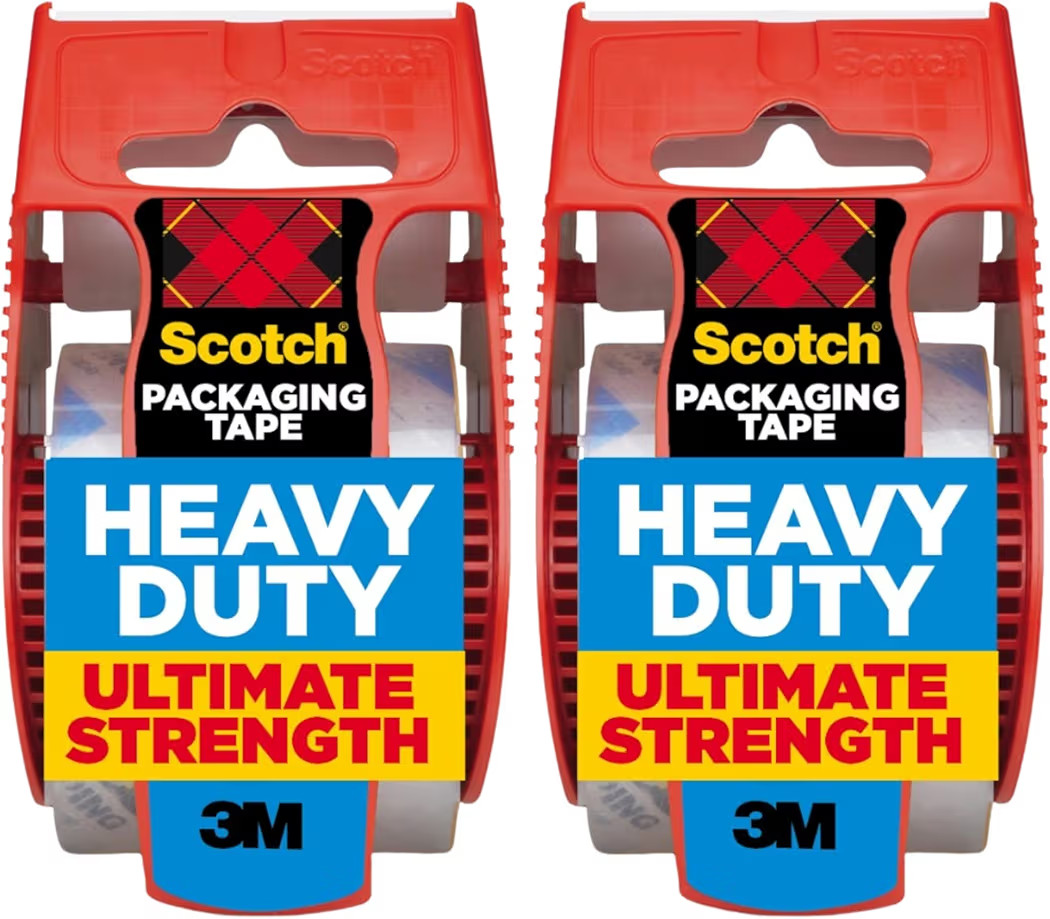 Scotch Heavy Duty Packaging Tape, 2 Inches x 800 Inches, Clear - 2 Count | Amazon (US)
