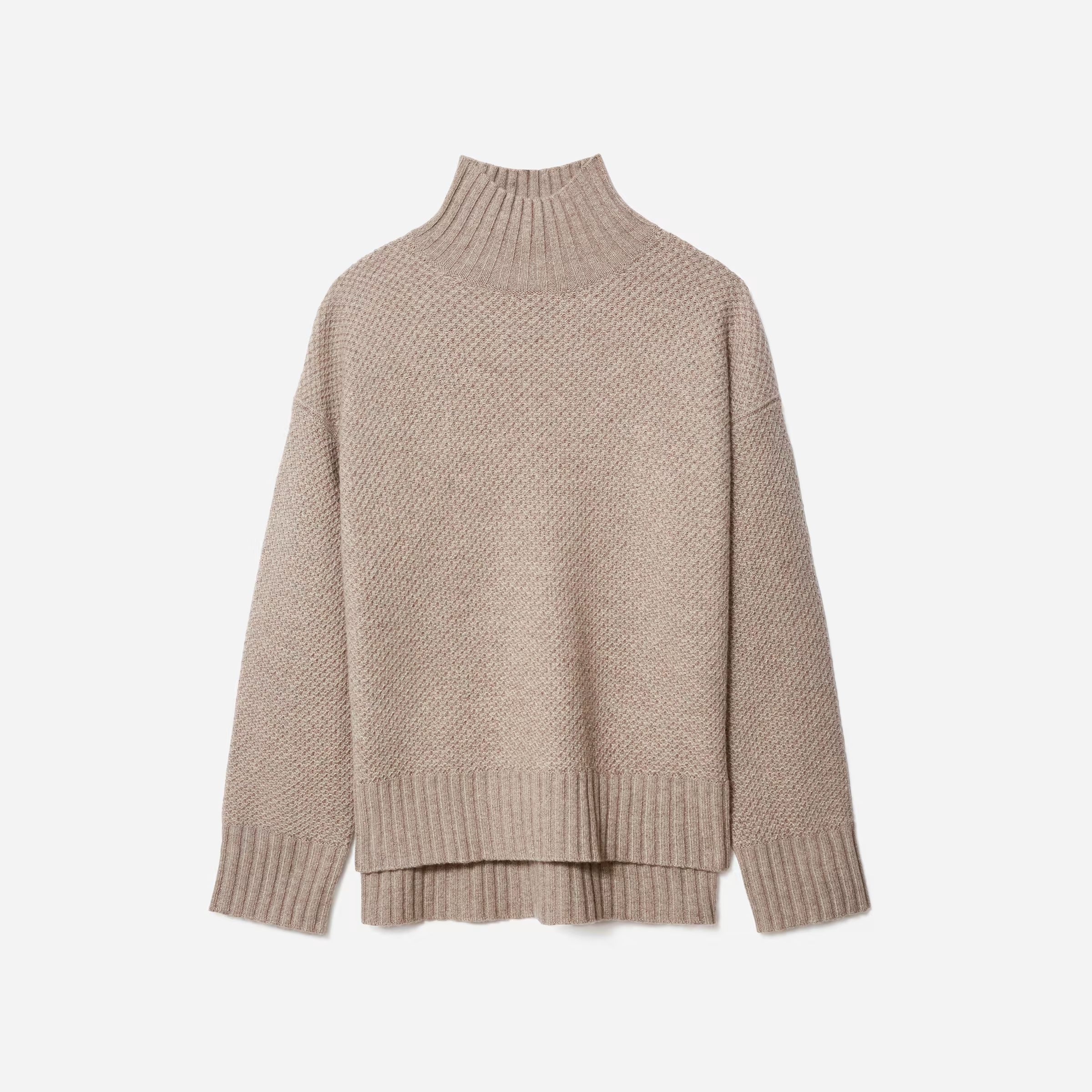 The Oversized Stroopwafel Turtleneck in ReCashmere | Everlane