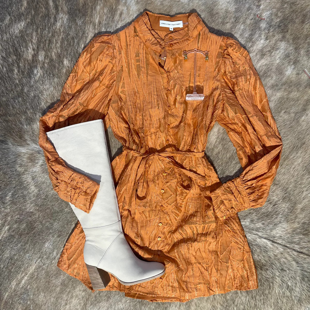 Burnout Organza Dress Mini Tie Dress | Shop BIRDIE