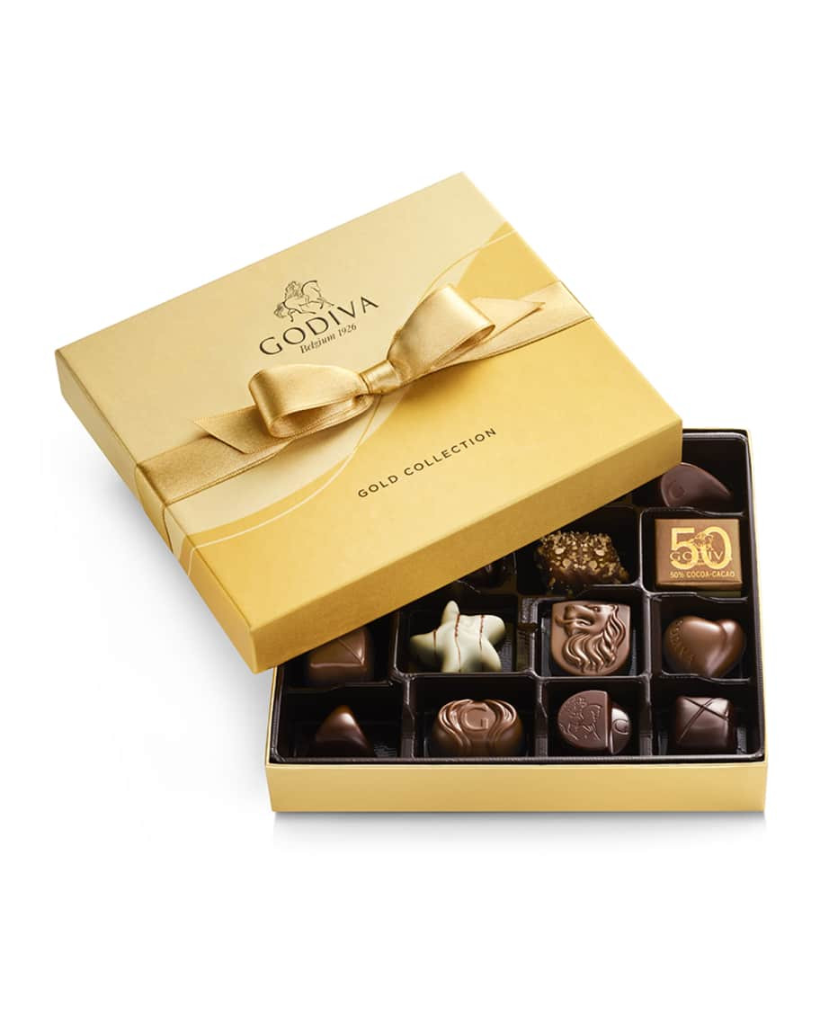Godiva Chocolatier 19-Piece Assorted Chocolate Gold Gift Box | Neiman Marcus