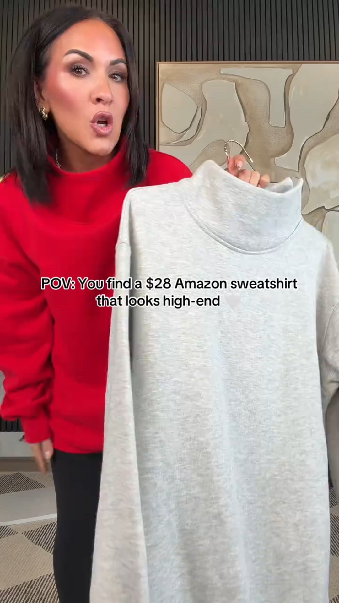Back with another Amazon find that looks way more expensive than it is 👏

This mock neck sweatshirt is that effortless, elevated basic we’re always hunting for.
✔️ 95% cotton (yes please)
✔️ structured but still comfy
✔️ gives quiet luxury athleisure vibes
✔️ only $28

I sized up to a large for that perfectly oversized, slouchy fit and I’m obsessed. This is an everyday grab-and-go piece you’ll live in, babes.

5’2” • 130 lbs • 25” waist • 34DD • wearing L

#amazonfashion #petitefashion #over40style #momstyle #athleisurelook

#LTKOver40 #LTKPetite