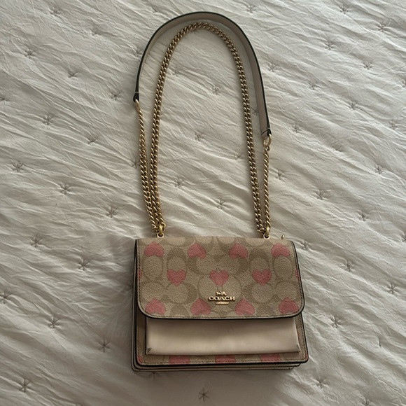 Mini Klare Crossbody in signature Canvas with Heart Print | Poshmark