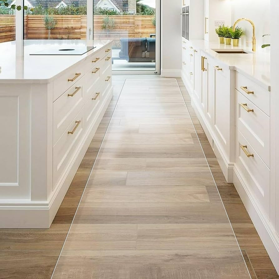 Clear Runner Rug for Hallway, 3'x10' No Slip Waterproof Kitchen Standing Floor Mat for High Traff... | Amazon (US)