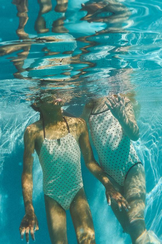 2-6 YEARS/ TEXTURED POLKA DOT SWIMSUIT | Zara US