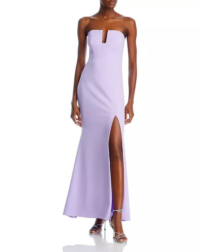 Scuba Crepe Strapless Gown - 100% Exclusive | Bloomingdale's (US)