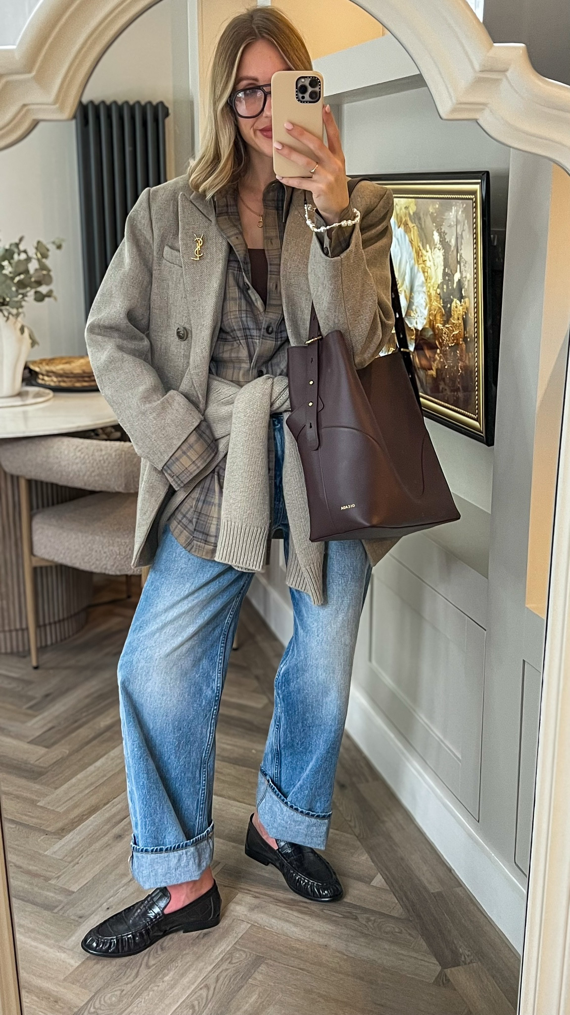 Smart casual workwear outfit with jeans 👖 

Get 22% off my chocolate brown leather bag with code- CBXOLEADA until Feb 14th - I use mine as a polished mum bag and to fit In my 15-inch laptop when working remotely 💼✨👩🏼‍💻🤍 *you can watch my latest YouTube video @charlottebuttrick for a full review (ad/discount code)


#LTKuk #LTKbag #LTKworkwear