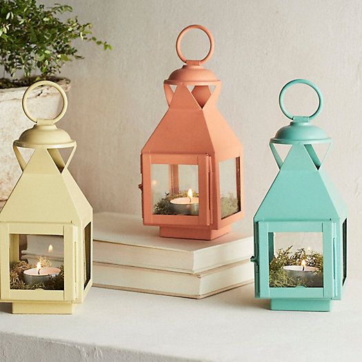 Color Mini Lantern with Handle | Terrain