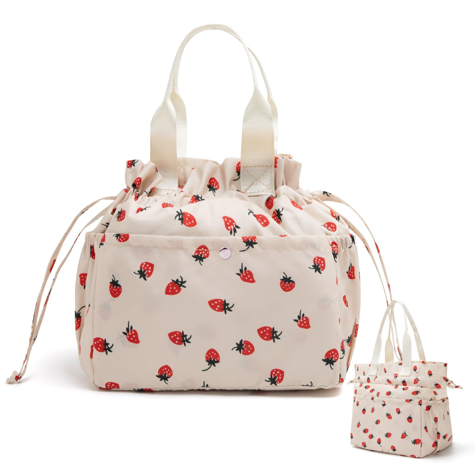 MEXS Lunch Bag for Women Reusable Drawstring Insulated Lunch Box Stain-Resistant Large Cinch Clos... | Amazon (CA)