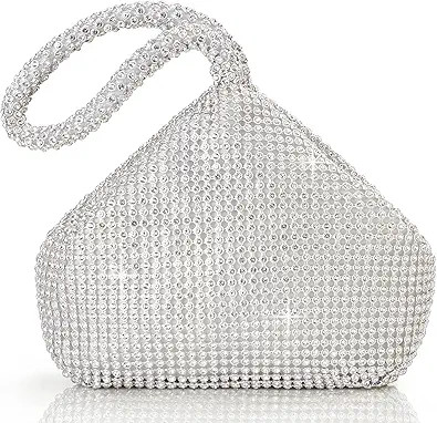 BABEYOND Women's Rhinestone Clutch Evening Bags Sparkly Glitter Triangle Purse for 1920s Party Pr... | Amazon (US)