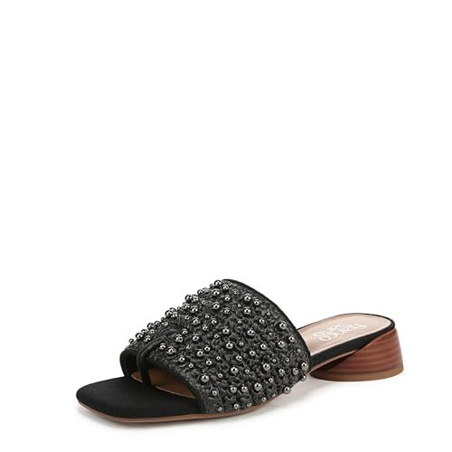 Franco Sarto Womens Loran Slide Sandal Black Stud 5.5 M | Amazon (US)