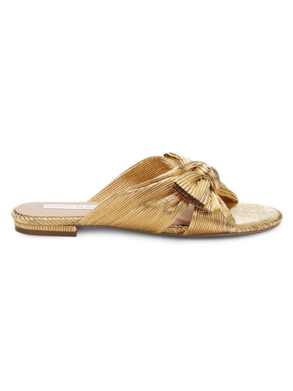 Twist-Knot Flat Sandals | Saks Fifth Avenue OFF 5TH
