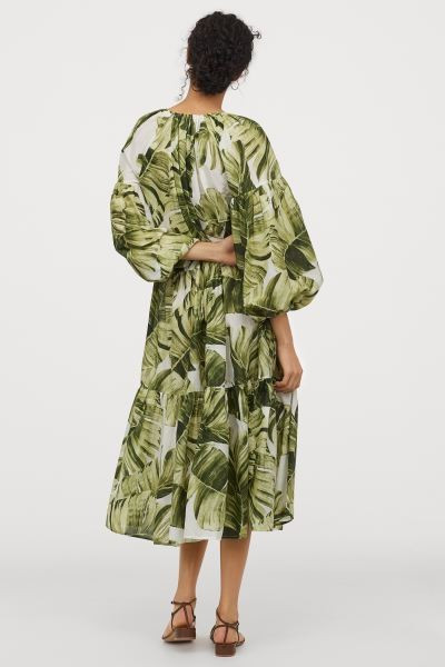 Balloon-sleeved Cotton Dress | H&M (US + CA)