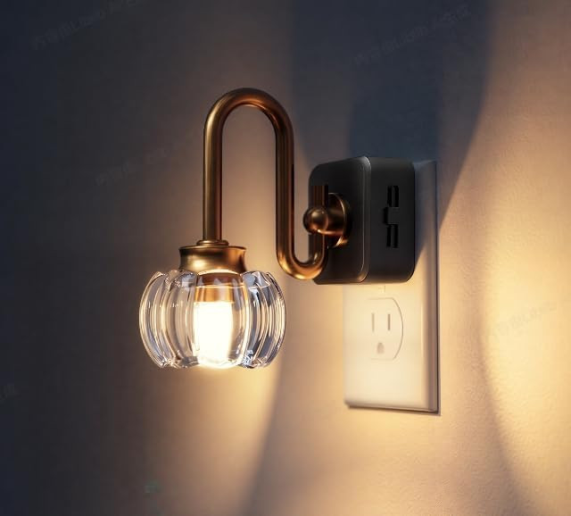 L LOHAS LED Night Lights Plug into Wall, 3000K Soft White LED, Floral Night Lights with Dusk to D... | Amazon (US)