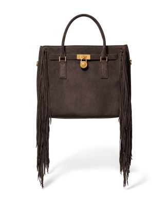 Michael Kors Hamilton Moderne Large Suede Satchel  | Bloomingdale's Michael Kors Shop All | Bloomingdale's (US)