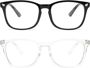 livho 2 Pack Blue Light Blocking Glasses, Computer Reading/Gaming/TV/Phones Glasses for Women Men... | Amazon (US)
