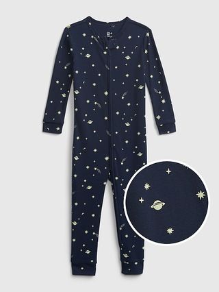 babyGap 100% Organic Cotton Space Graphic One-Piece | Gap (US)