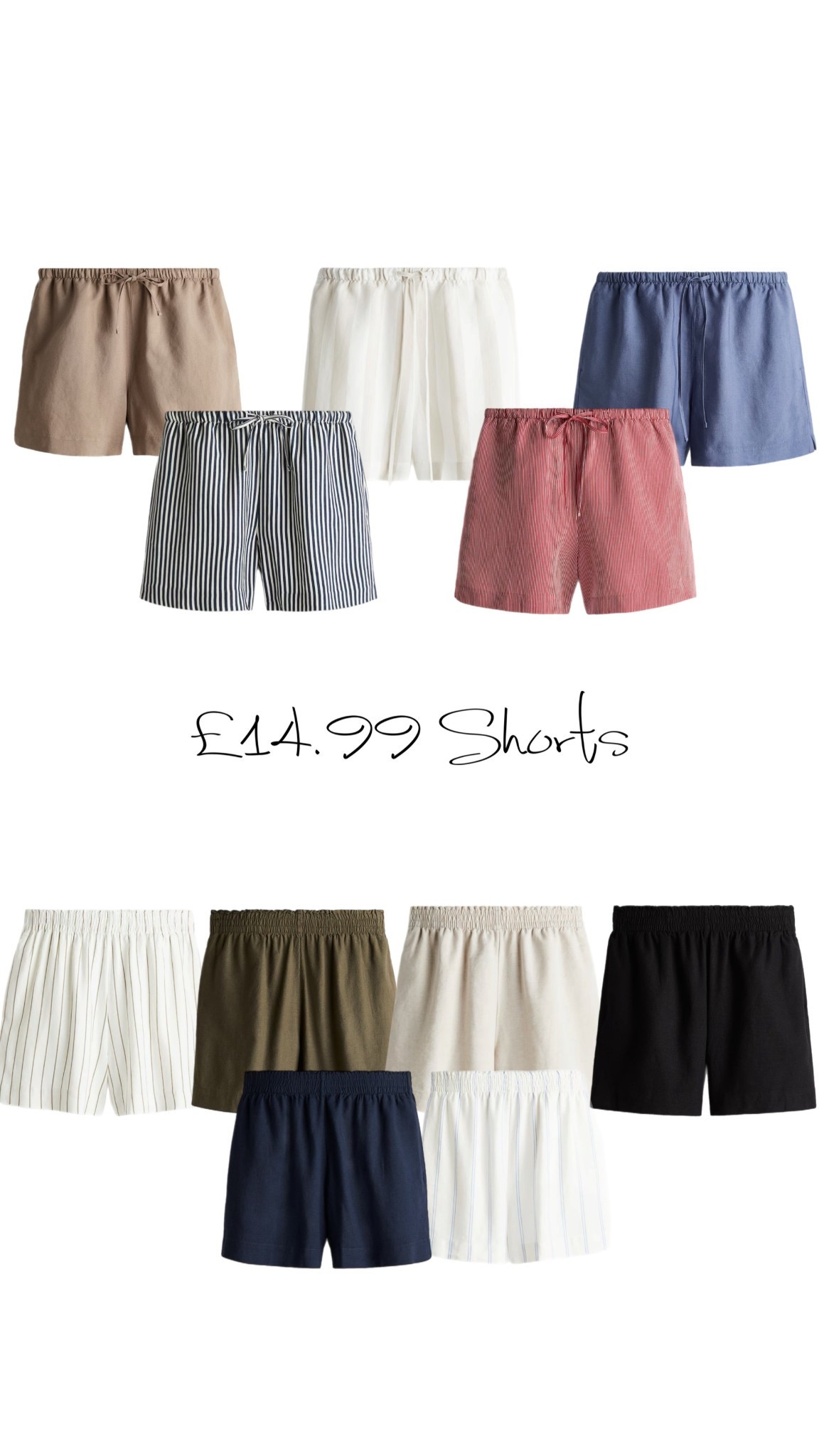 £14.99 shorts 🩳 

affordable summer fashion H&M linen affordable staple everyday casual must have 

#LTKstyletip #LTKeurope #LTKsummer