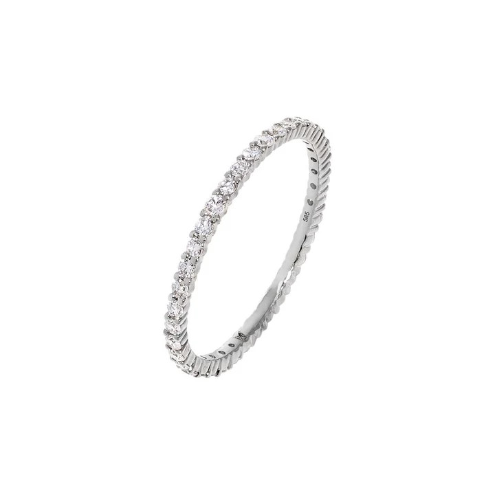 Lab Grown Diamond Round Eternity Band 14K | Adina Eden