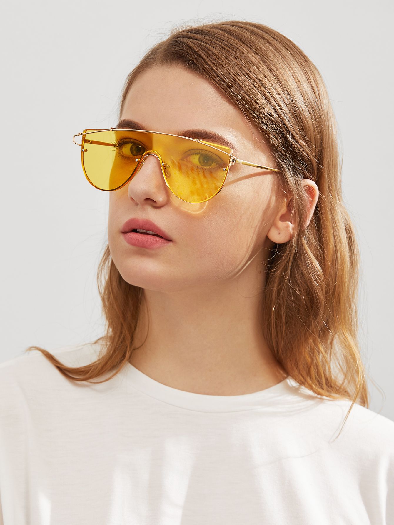 Top Bar Visor Sunglasses | SHEIN