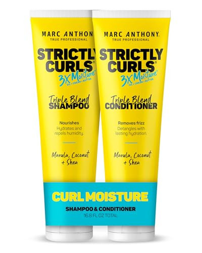 Marc Anthony Shampoo & Conditioner Set for Curly Hair, Strictly Curls - Deep Moisturizing & Hydrating Shampoo & Conditioner for Curl Definition, Added Shine - Hair Products Reduces Frizz | Amazon (US)