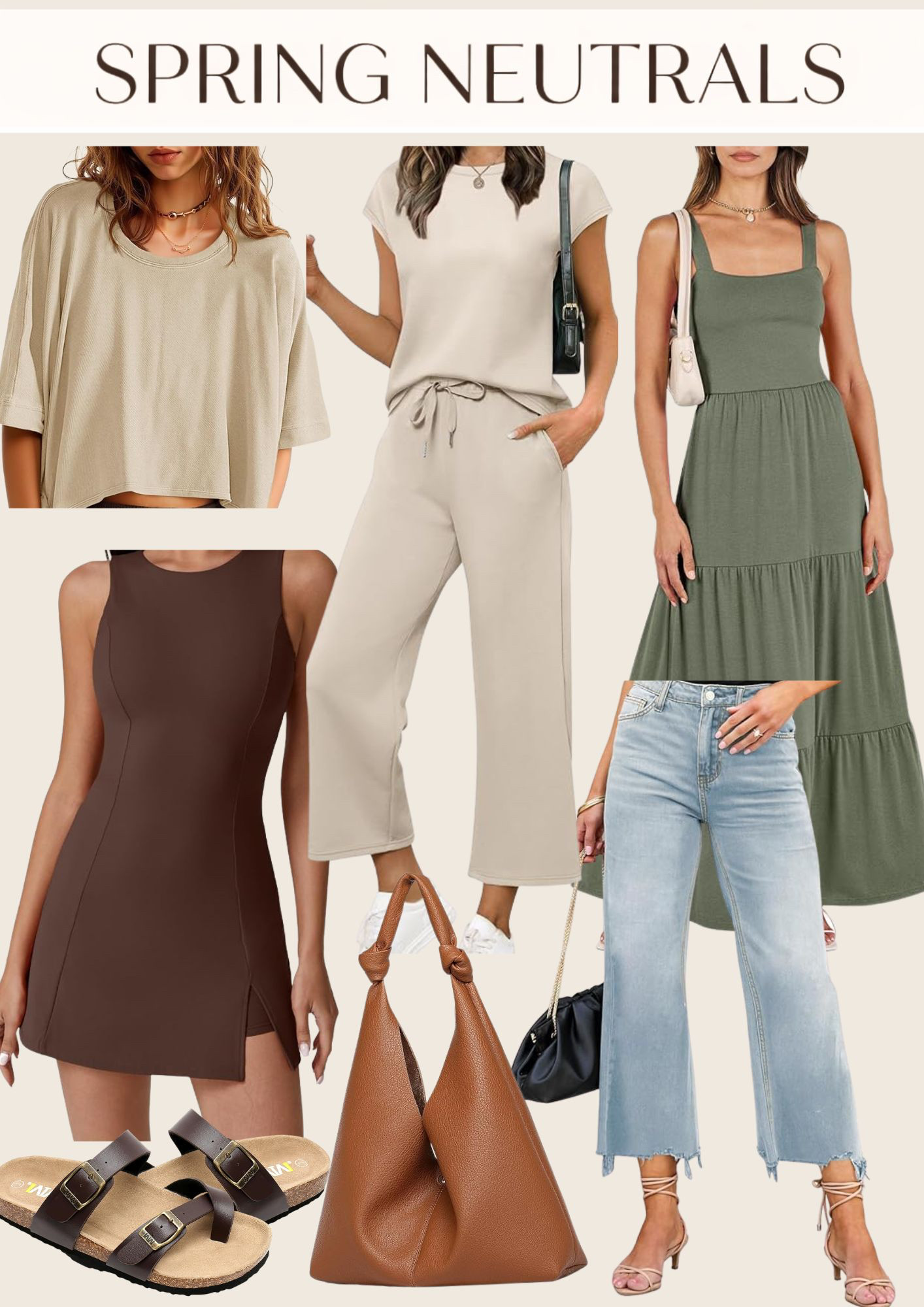 SPRING NEUTRALS you’ll wear on repeat 🤍🌿

Easy, elevated, and endlessly mixable. These are my go-to pieces for effortless everyday outfits. From the perfect beige set to a flowy olive dress, relaxed denim, and rich brown staples…everything here just works together.

Capsule vibes without overthinking it ✨

Shop all my favorites linked in this post ↓
Follow me on LTK for more OOTD inspo!

#LTKStyle #LTKSeasonal #LTKFinds #LTKUnder100 #springstyle #neutraloutfits #capsulewardrobe #effortlessoutfits #everydaystyle #minimalwardrobe
 

 #LTKootd #LTKSeasonal #LTKActive