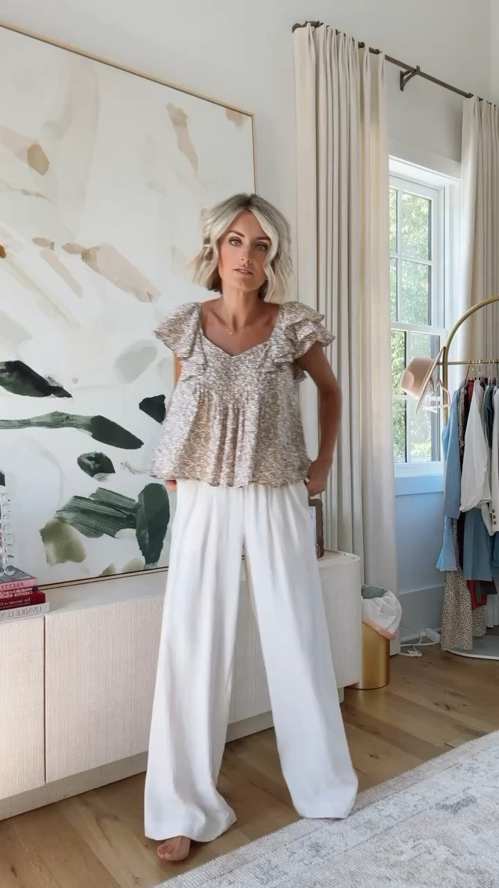 Love this outfit from target! These pants are so comfortable! Wearing XS! #ad #TargetPartner #Target @target @targetstyle

Loverly grey, Target finds, linen pants, white pants, teacher outfit 

#LTKStyleTip #LTKSeasonal