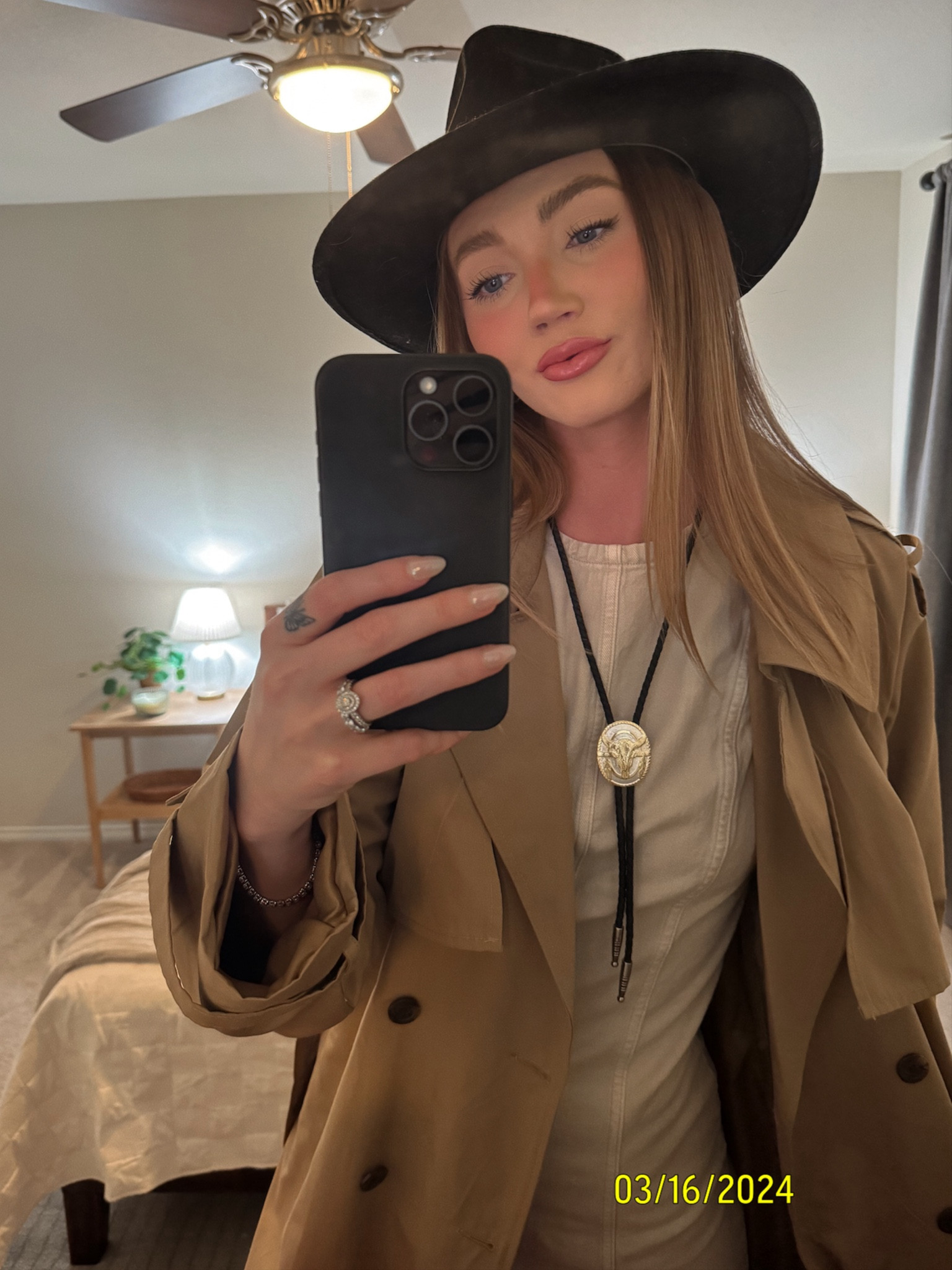 Rainy rodeo fit 🤠 Wearing a small in the trench coat and dress! #morganiverson #Abercrombie #ootd

#LTKstyletip