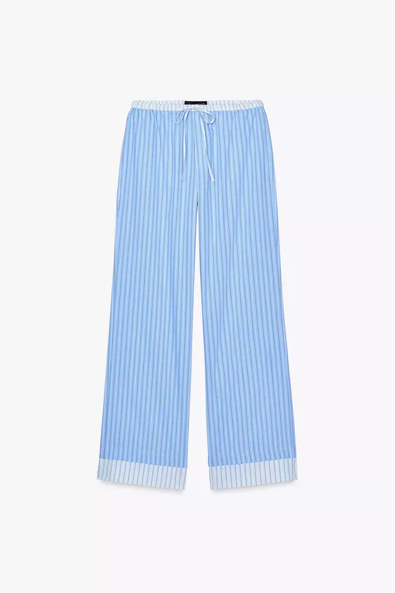 STRIPED PYJAMA STYLE TROUSERS | Zara US