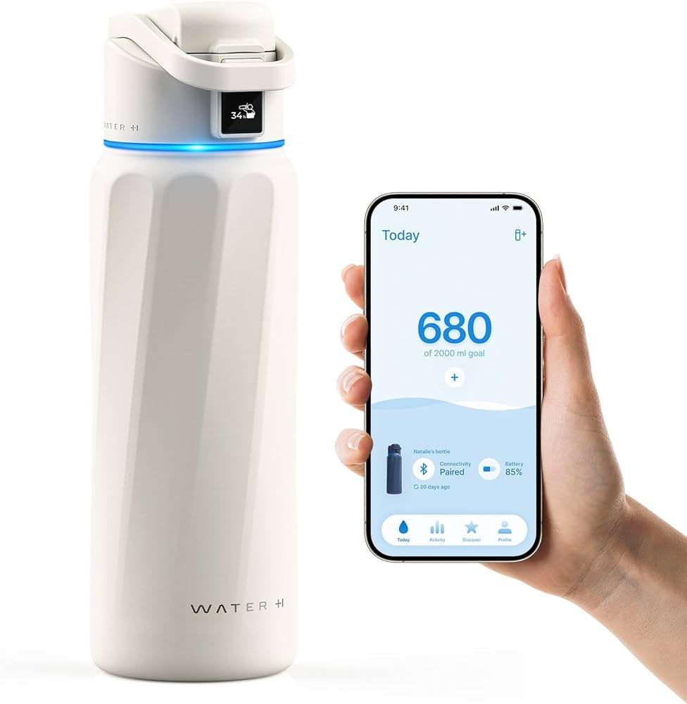 BOOST Smart Water Bottle with Reminder to Drink Water & Water Tracker Bottle - Double Wall Vacuum... | Amazon (US)