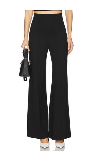 Ripley Rader Ponte Knit Wide Leg Pant in Black. - size L | Revolve Clothing (Global)